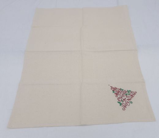 KO7B torchon brode sapin noel KO7B torchon brode sapin noel